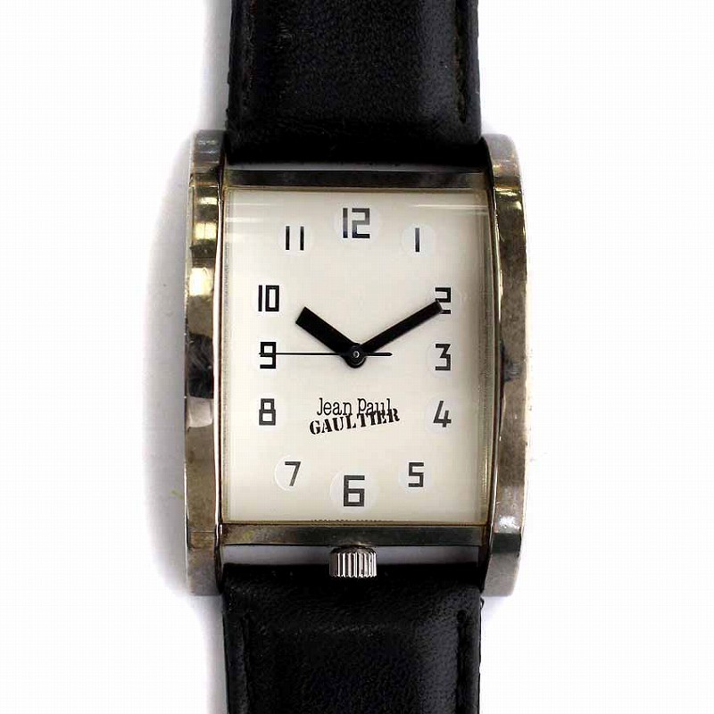 ジャンポールゴルチエ Jean Paul Gaultier 腕時計 ウォッチ 革ベルト クォーツ アナログ 3針 黒 ブラック 6031 G Ym メンズ レディース 081 ベクトルパーク
