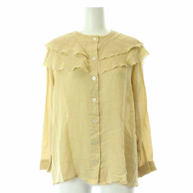 クロエ CHLOE ヴィンテージ ブラウス シャツ 長袖 フリル 絹 シルク 40 