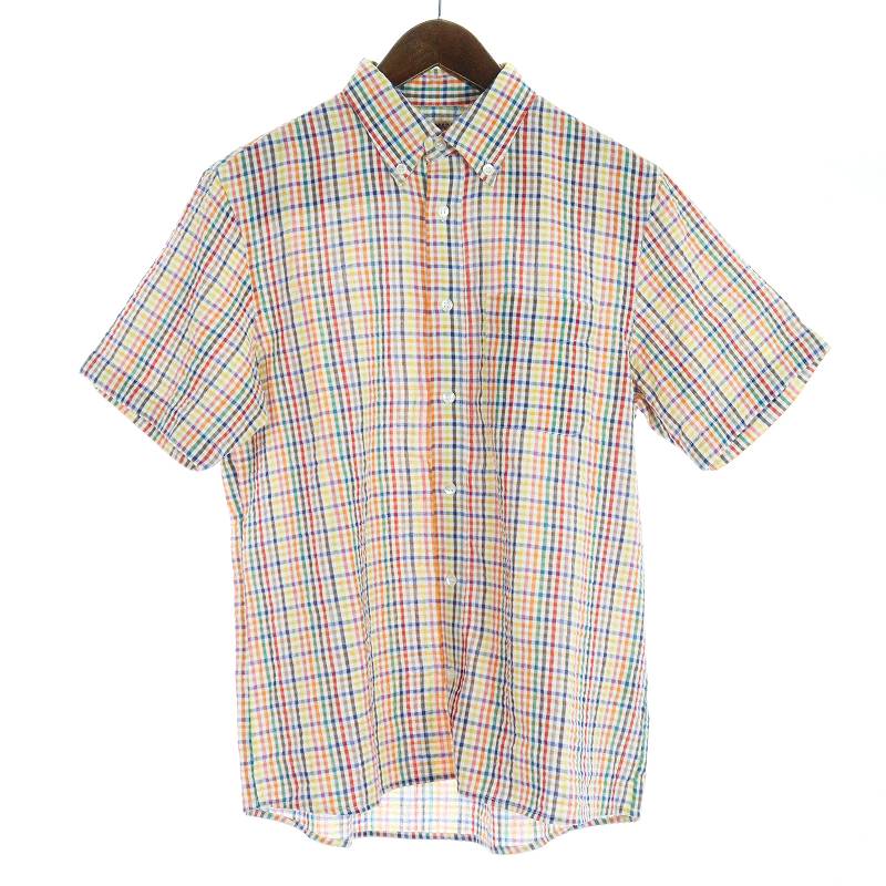 未使用品 ガイジンメイド Gaijin Made ガーゼシャツ 半袖 ボタンダウン チェック 1 S マルチカラー メンズ 081 ベクトルパーク