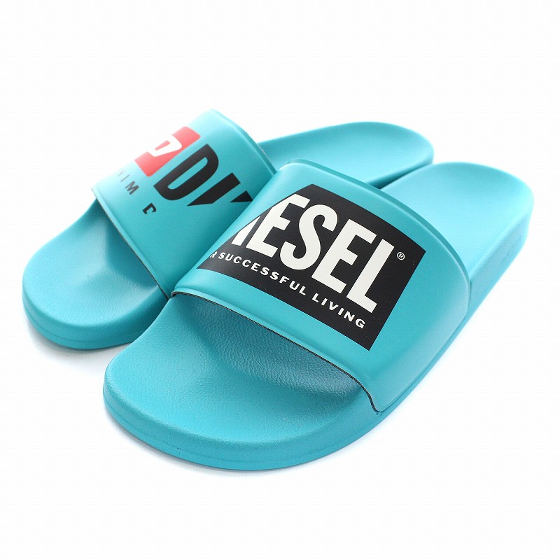 DIESEL 蒼 EVAラバーサンダル ブルー