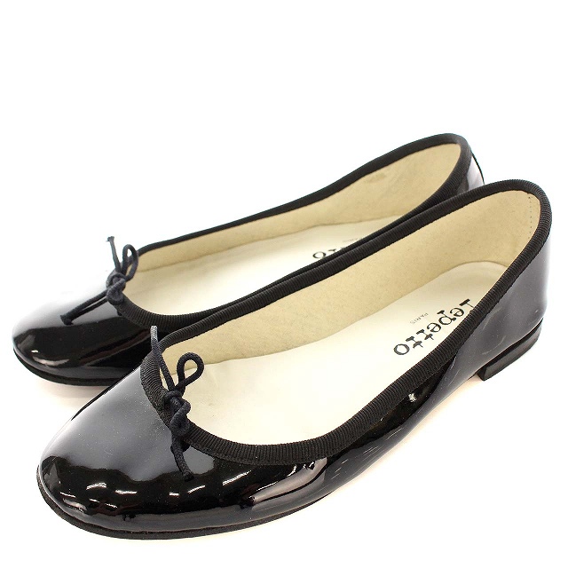 レペット Repetto バレエシューズ エナメル フラット リボン 37 