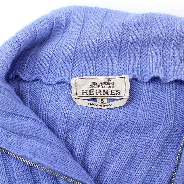 エルメス HERMES ハーフジップ 長袖 ニット セーター ハイネック 
