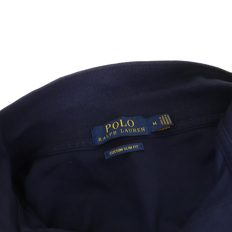 POLO ネイビー ヘンリーネックポロシャツ 中古・古着通販】POLO RALPH LAUREN (ポロ・ラルフローレン