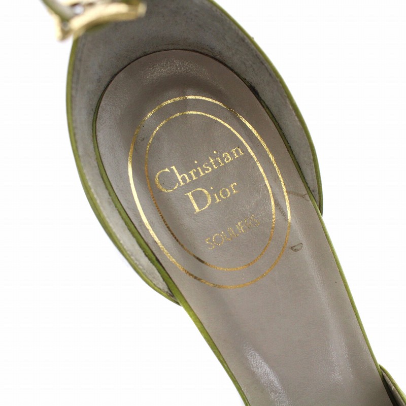 christian dior ディオール　サンダル　アンクルストラップ ディオール サンダル 22cm アンクルストラップ オープントゥ