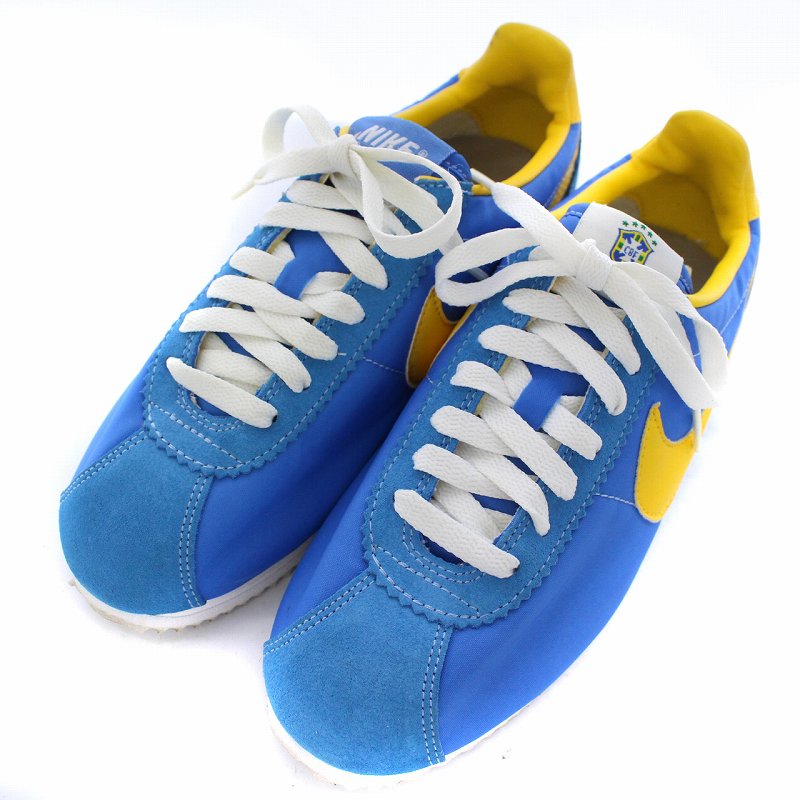 ナイキ NIKE CLASSIC CORTEZ NYLON スニーカー シューズ 24cm 青