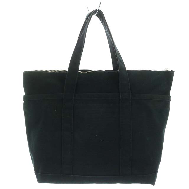 マリメッコ marimekko トートバッグ ハンドバッグ キャンバス ロゴ 黒