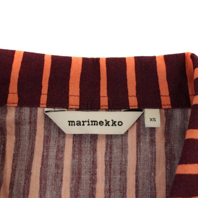 マリメッコ marimekko シャツ ストライプ カジュアル 半袖