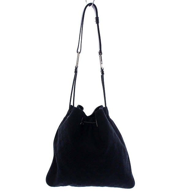 グッチ GUCCI GGキャンバス ショルダーバッグ トートバッグ 黒