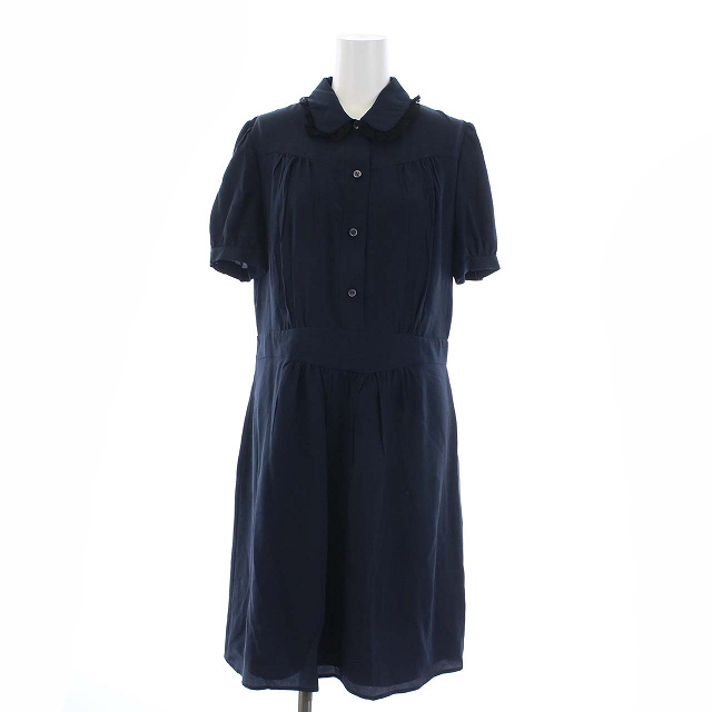 みるきー⭐︎miumiu ミュウミュウ 半袖 ワンピース ネイビー 半袖 MiuMiu(ミュウミュウ) ワンピース・オールインワン(レディース