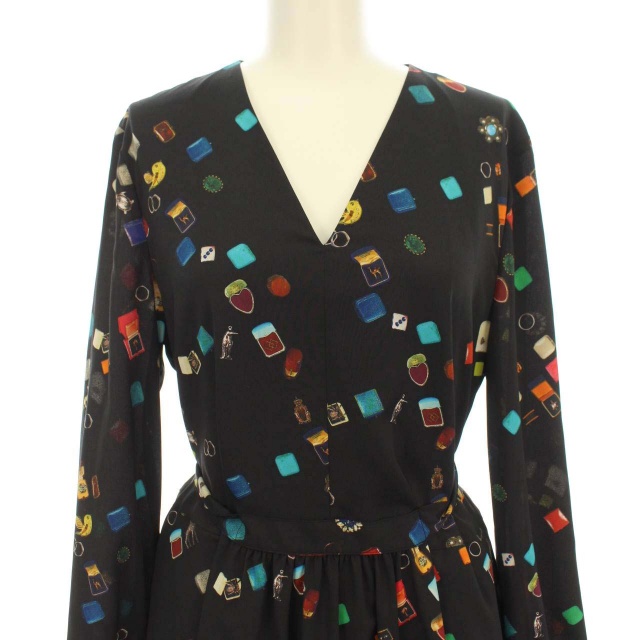 ポールスミス PAUL SMITH PS 19SS ワンピース フレア ひざ丈 宝石 