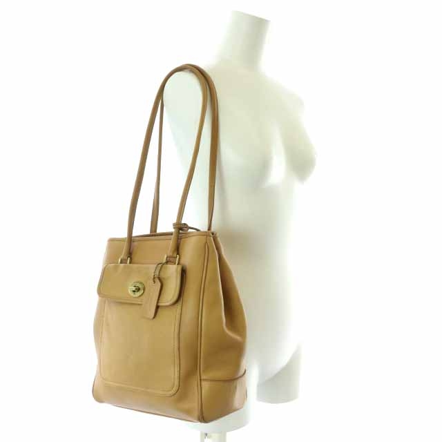 コーチ COACH トートバッグ ショルダーバッグ ターンロック レザー 