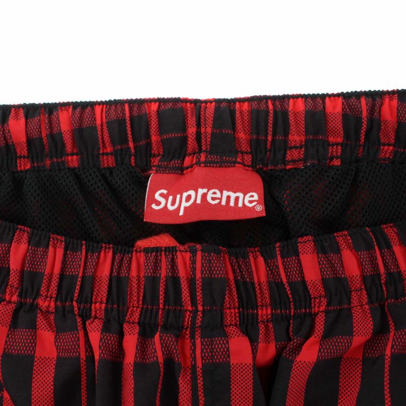 シュプリーム SUPREME 18AW ナイロンプレイドトラックパンツ Nylon 