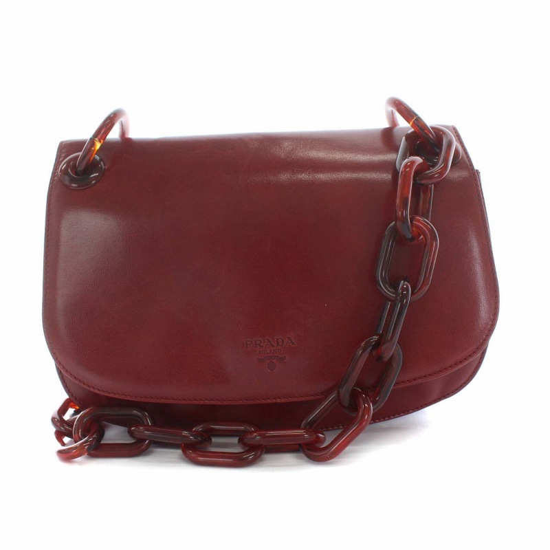 プラダ PRADA チェーンショルダーバッグ 物凄い ポシェット マドラス 