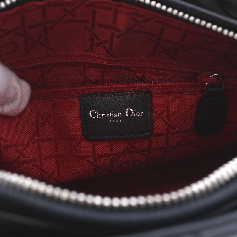 極美✨ディオール パース キルティング レザー ブラック CDロゴ 極美✨ディオール パース キルティング レザー ブラック CDロゴ Amazon