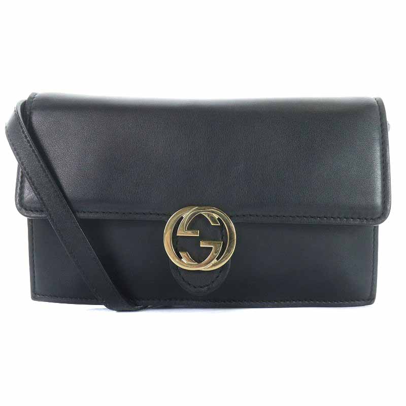 グッチ GUCCI インターロッキングG ショルダーウォレット ウォレット  