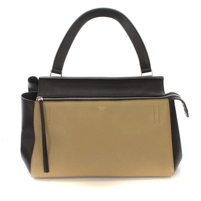 セリーヌ CELINE バイカラー エッジ ハンドバッグ ワンショルダー 