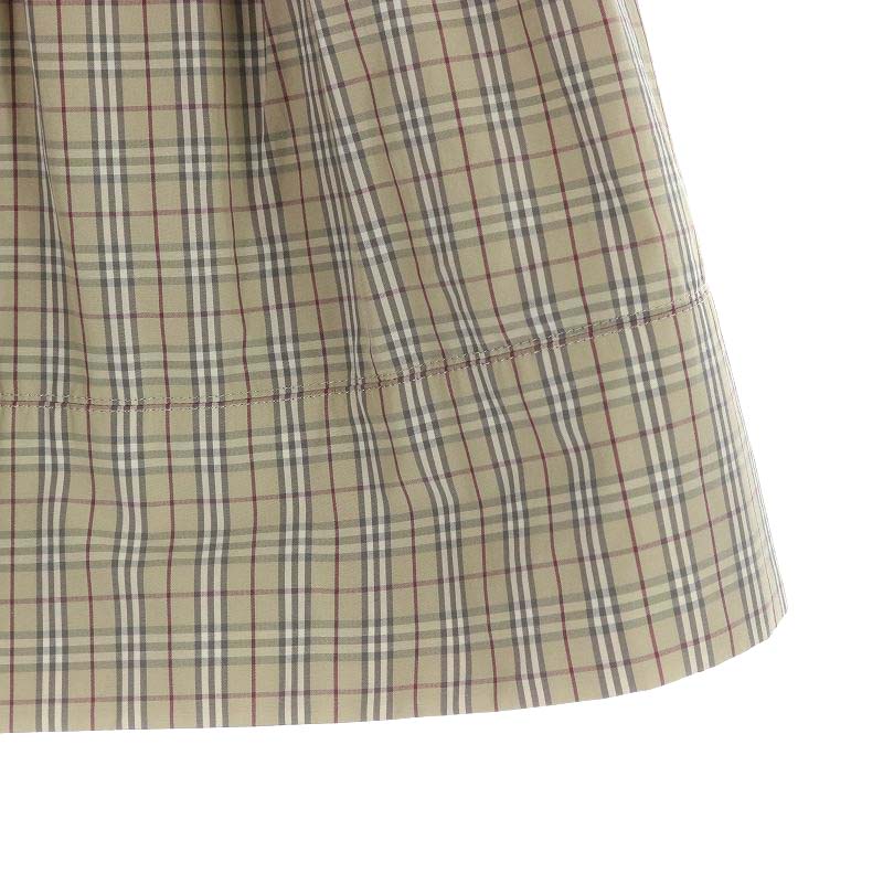BURBERRY BLUE LABEL ひざ丈フレアスカート BURBERRY BLUE LABEL バーバリーブルーレーベル タックフレア