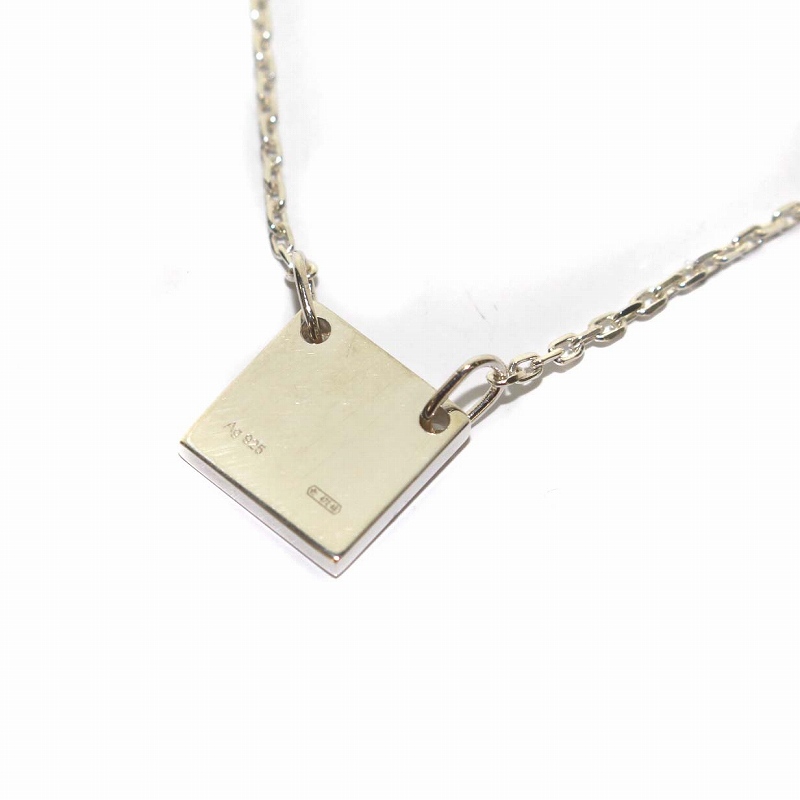 グッチ GUCCI スクエアプレート ネックレス ペンダント AG925