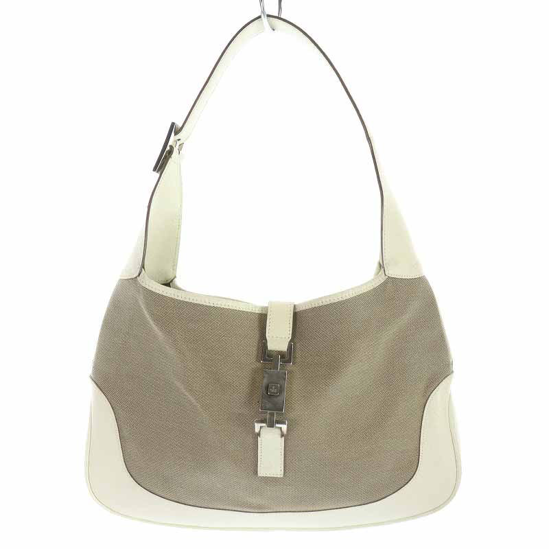 グッチ GUCCI ジャッキー ワンショルダーバッグ GGキャンバス レザー 