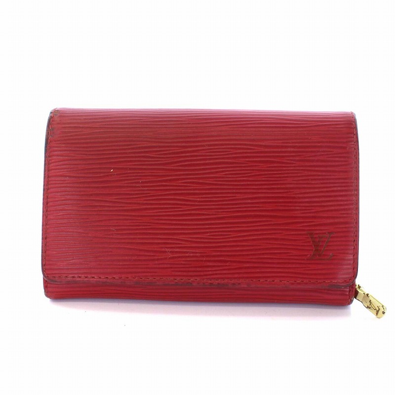 ルイヴィトン LOUIS VUITTON エピ ポルトモネビエトレゾール 二つ折り 