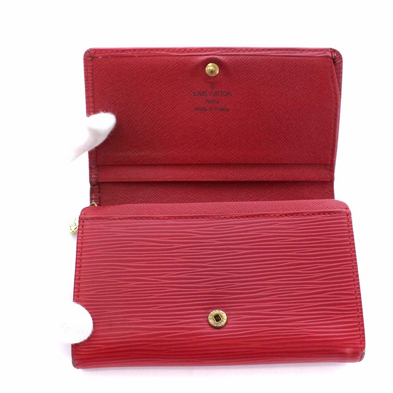 ルイヴィトン LOUIS VUITTON エピ ポルトモネビエトレゾール 二つ折り  