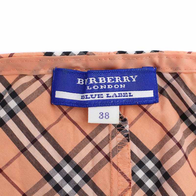 バーバリーロンドン ブルーレーベル リボン付き ブラウス　チェック 38 バーバリーブルーレーベル BURBERRY BLUE LABEL ブラウス シャツ