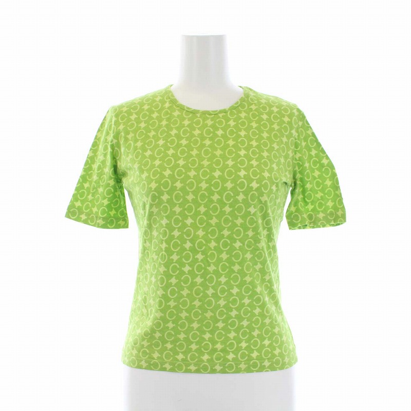 セリーヌ CELINE 半袖 Tシャツ カットソー Cマカダム柄 クルーネック 
