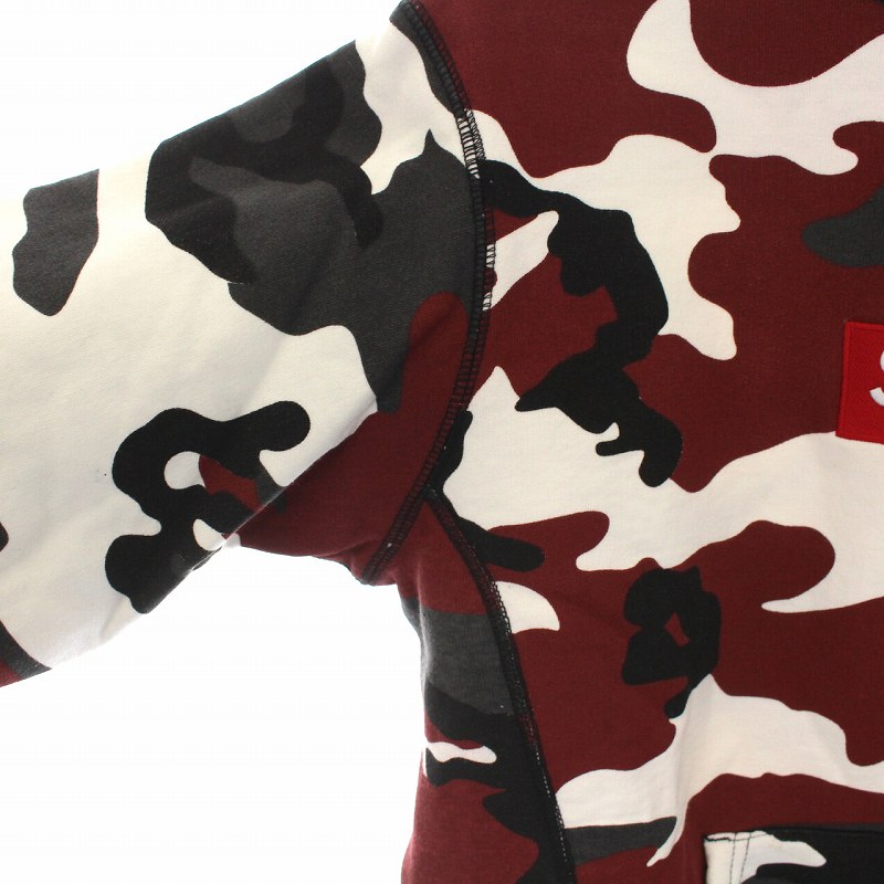 シュプリーム SUPREME 13AW Box Logo Hooded Sweatshirt Red Camo 