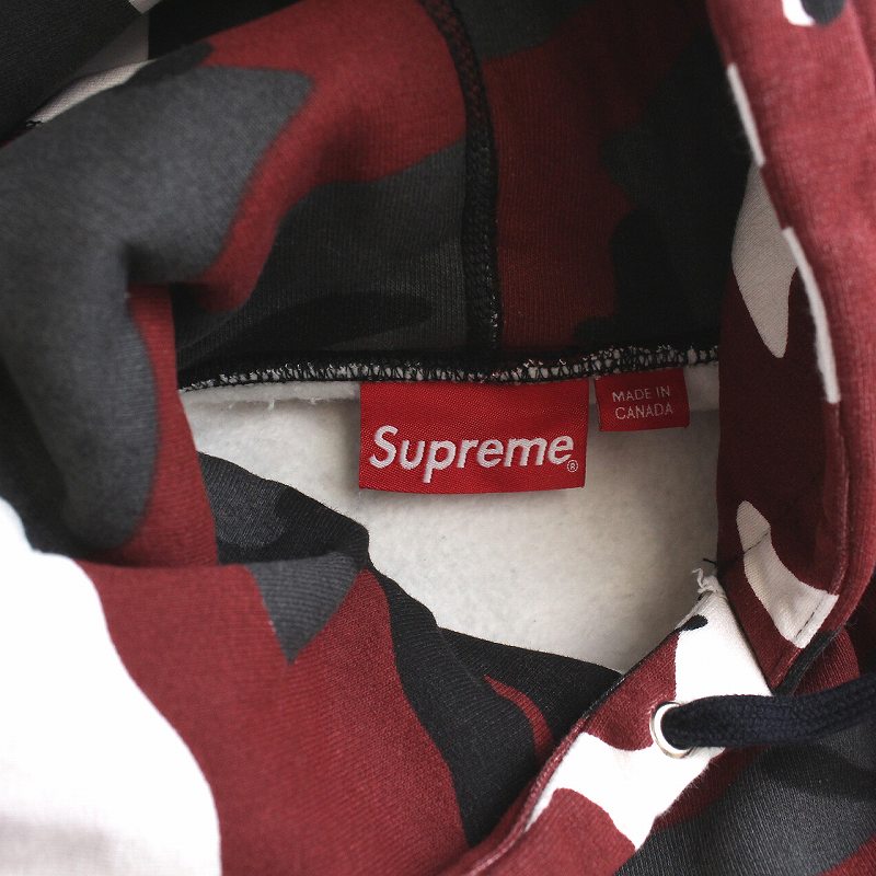 シュプリーム SUPREME 13AW Box Logo Hooded Sweatshirt Red Camo 