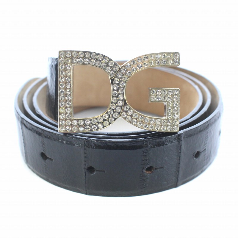 ドルチェ&ガッバーナ ドルガバ DOLCE&GABBANA ベルト ロゴバックル  