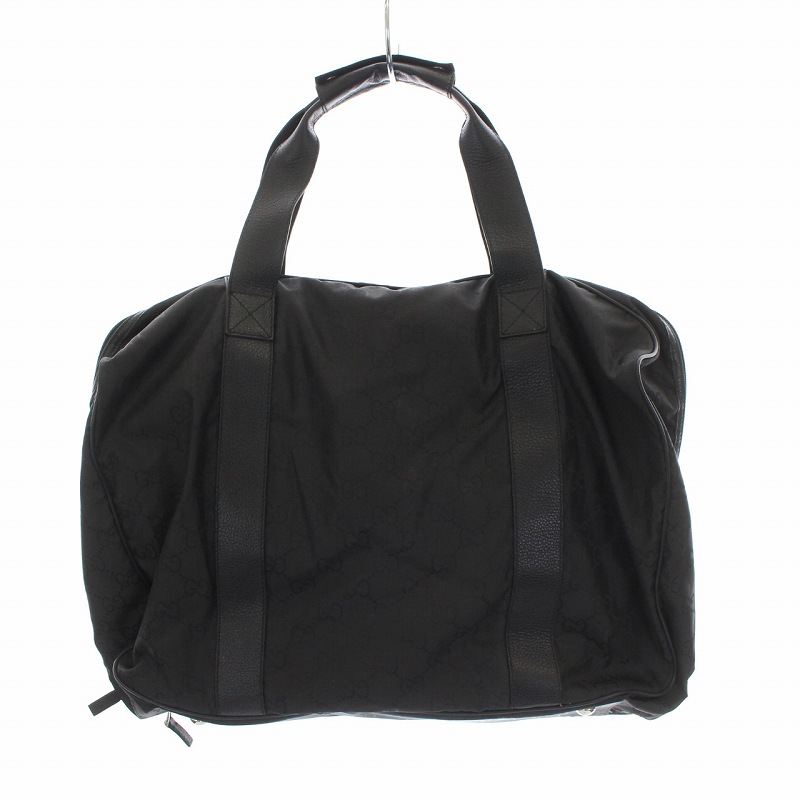 グッチ GUCCI GG柄 ボストンバッグ ナイロン 黒 ブラック 112270