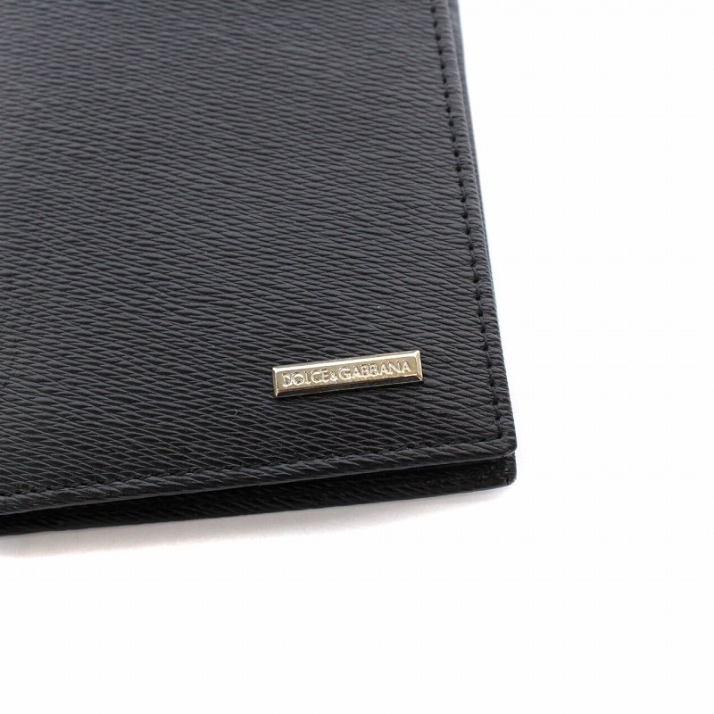 消費税無し 新品 ドルチェ ガッパーナ ２つ折り財布 ブラック 黒 折り財布