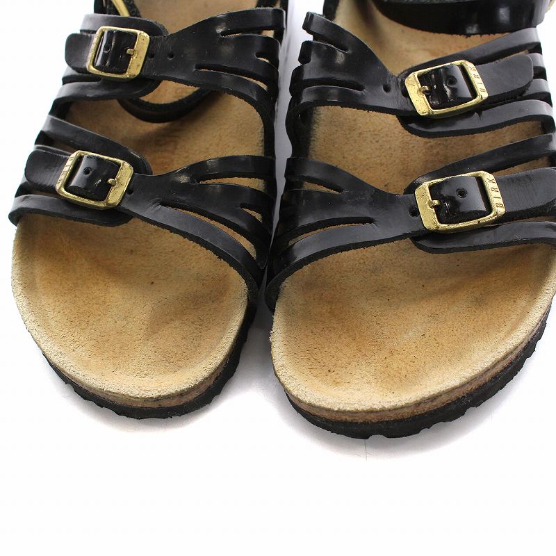 ビルケンシュトック BIRKENSTOCK MONACO モナコ スポーツサンダル アンクルストラップ 36 23cm 黒 ブラック /YM レディース