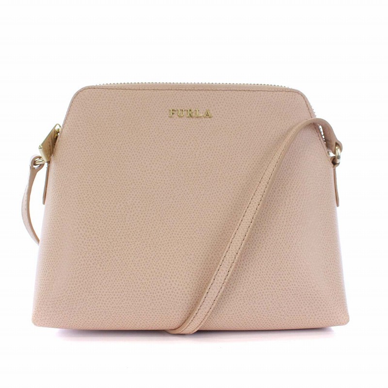 フルラ FURLA ボエム ショルダーバッグ ポシェット レザー ベージュ 