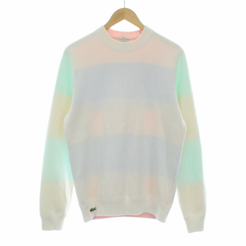 未使用品 ラコステ LACOSTE L!VE タグ付 AH0758 Vネックセーター ニット ロゴ ネイビー 4 L 0404 メンズ お値下げ 新品未使用タグ付き LACOSTE L!VE BACKPACK