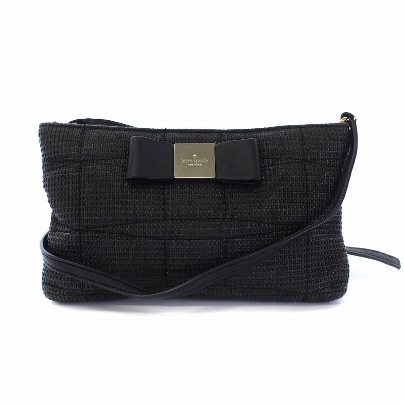 ケイトスペード KATE SPADE ショルダーバッグ 柄 リボン ナイロン  