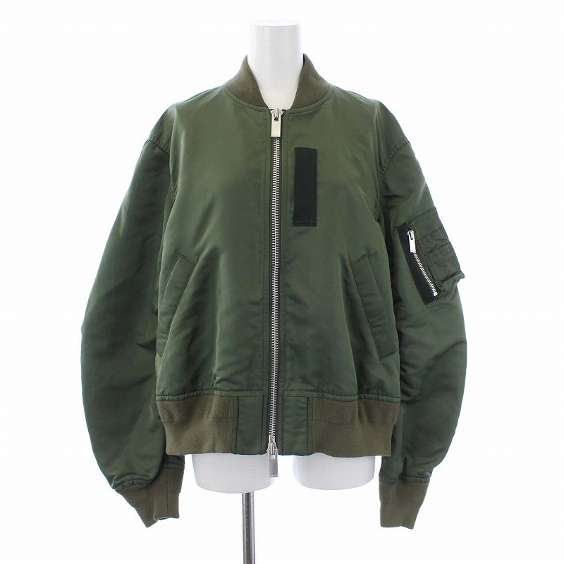 サカイ Sacai ss Ma 1 Blouson ミリタリージャケット 中綿 ジップアップ オーバーサイズ 1 S カーキ Scw 001 Kh レディース 081 ベクトルパーク サカイ Sacai ss Ma 1 Blouson ミリタリージャケット 中綿 ジップアップ オーバーサイズ 1 S カーキ Scw 001 Kh レディース 081 ベクトルパーク