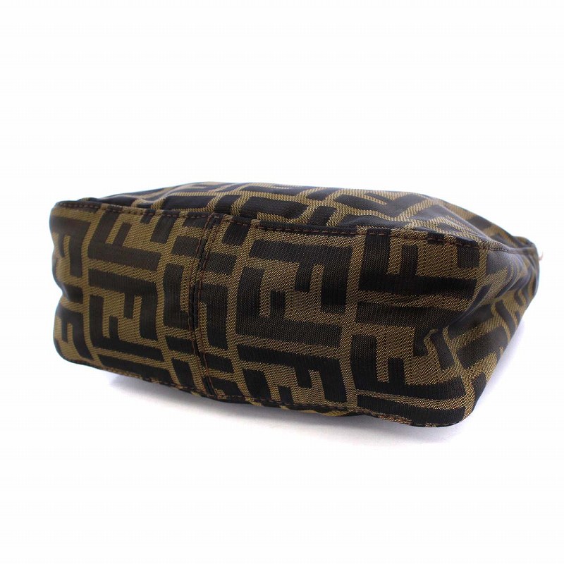 フェンディ FENDI ズッカ柄 ハンドバッグ アクセサリーポーチ ナイロン  