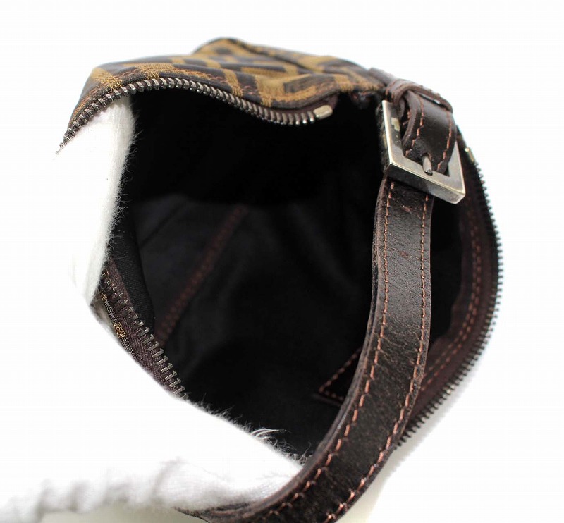 フェンディ FENDI ズッカ柄 ハンドバッグ アクセサリーポーチ ナイロン