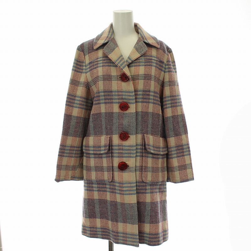 マークジェイコブス MARC JACOBS チェスターコート ロング丈 チェック 