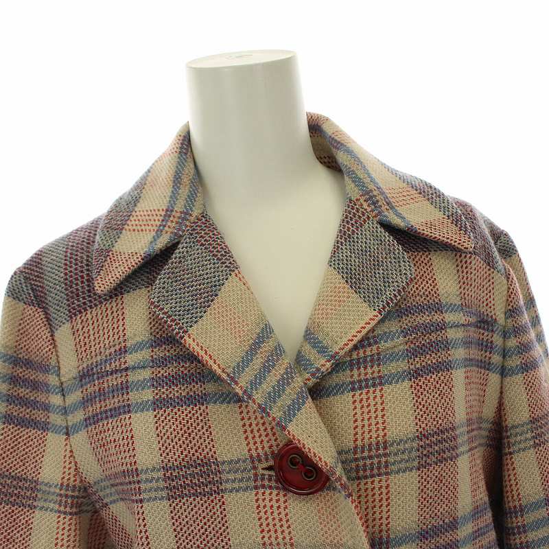 マークジェイコブス MARC JACOBS チェスターコート ロング丈 チェック 