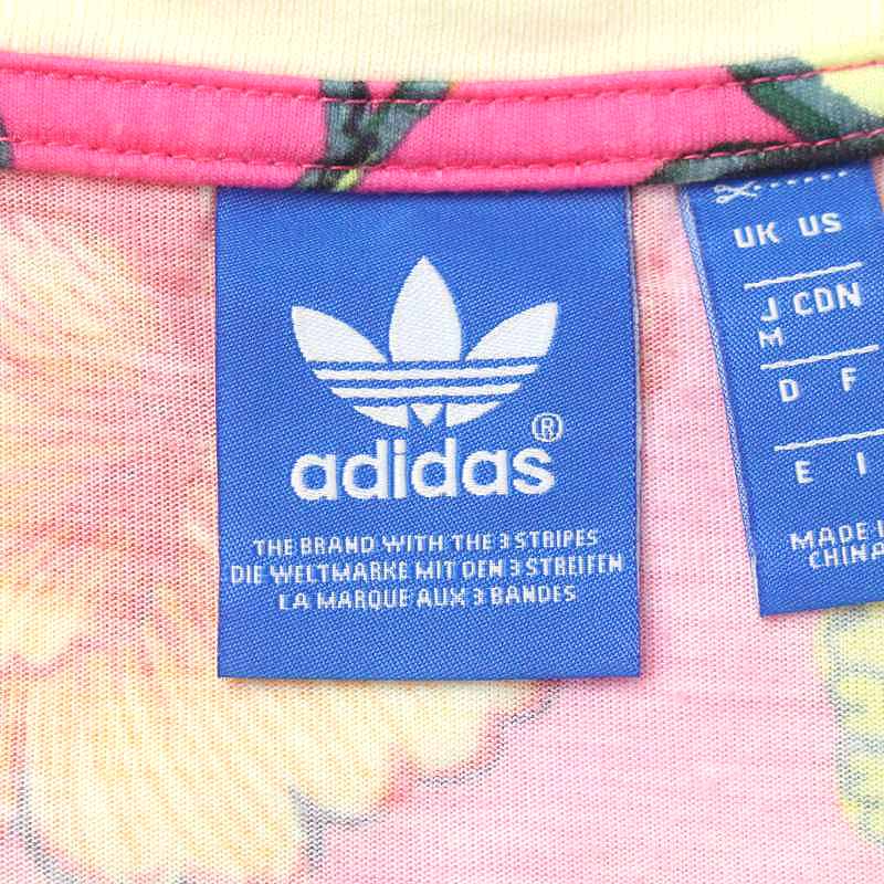 アディダスオリジナルス Adidas Originals ファーム コラボtシャツ カットソー 半袖 イラスト プリント ロゴ 花柄 M ピンク Aj8142 Ry13 レディース 081 ベクトルパーク