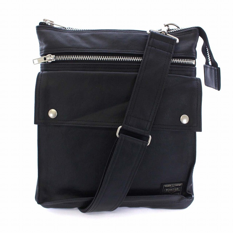 ポーター フリースタイルショルダーバッグ 　吉田かばん　ブラック ポーター PORTER 吉田カバン フリースタイル ショルダーバッグ
