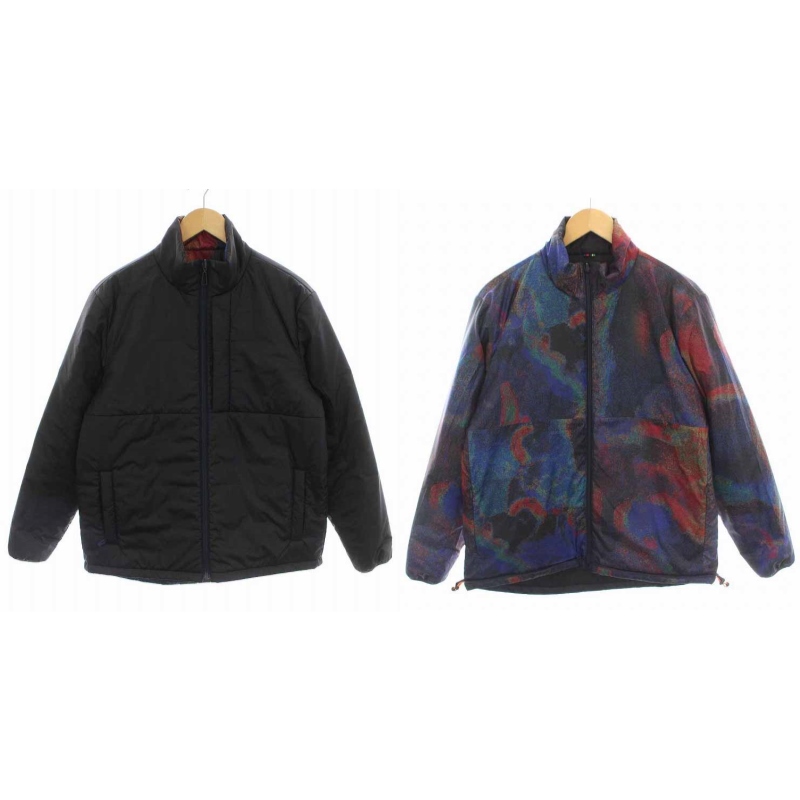 ポールスミス PAUL SMITH PS 中綿ジャケット リバーシブル 総柄 ジップ 
