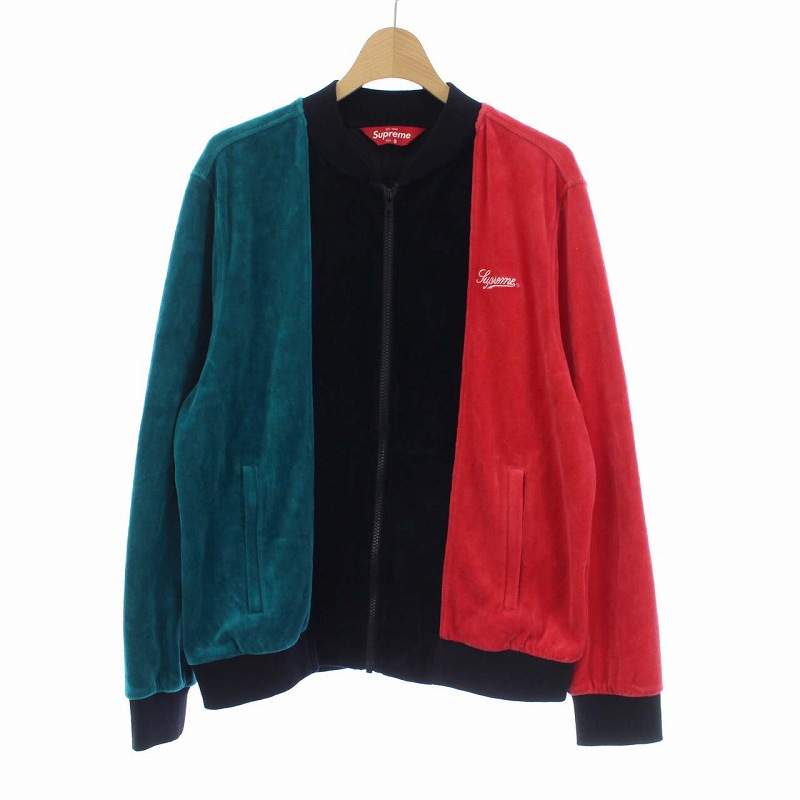 シュプリーム SUPREME 18SS VELOUR ZIP UP JACKET ベロア ジップアップ 