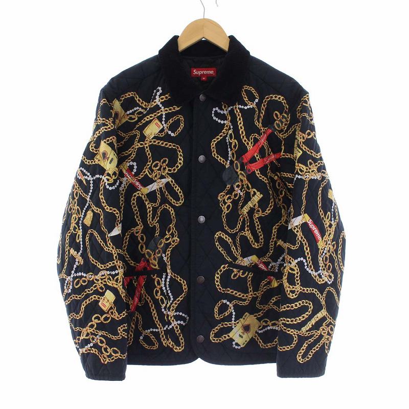 シュプリーム SUPREME 20FW CHAINS QUILTED JACKET キルティング 