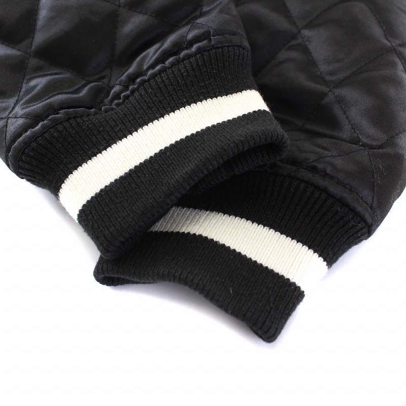 シュプリーム SUPREME 17SS QUILTED SATIN VARSITY JACKET スタジャン 