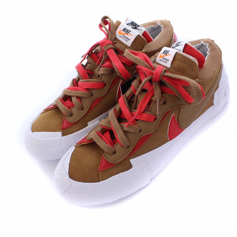 未使用品 ナイキ NIKE サカイ SACAI BLAZER LOW LT BRITISH TAN 