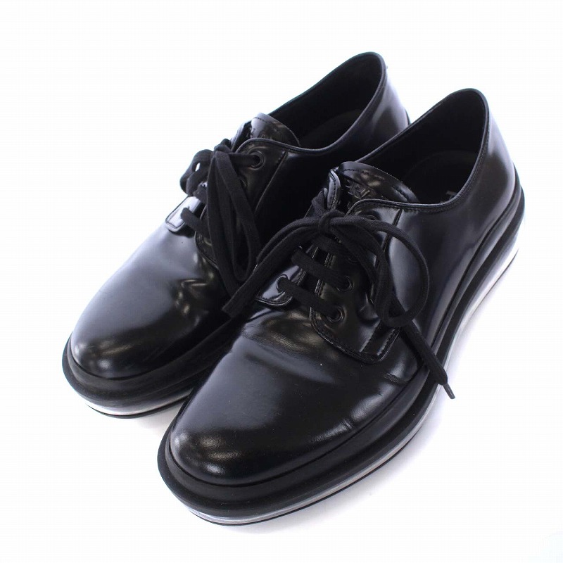 プラダ PRADA ドレスシューズ ビジネスシューズ クリアソール レース 