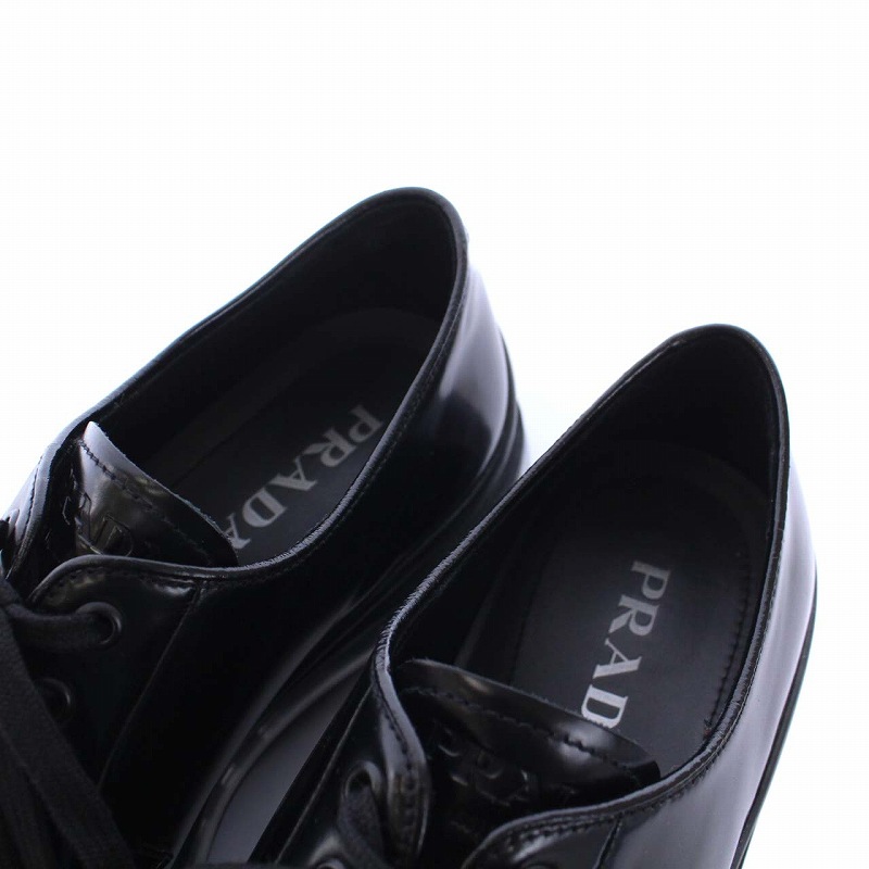 PRADA プラダ ビジネス・ドレスシューズ 黒x紺 4103725E0082 PRADA｜LOAFERS (2DB209 055 F0002) (PRADA/ドレスシューズ